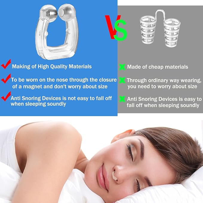 Silicone Magnetic Anti Snoring Nose Clip